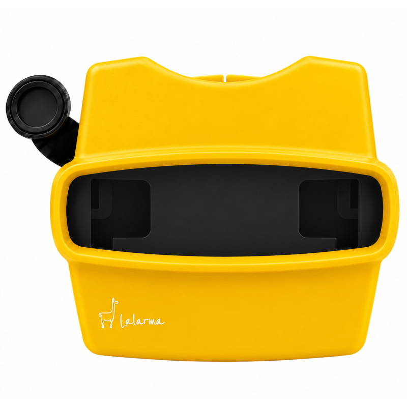 Visor 3D Retro Lalarma Amarillo