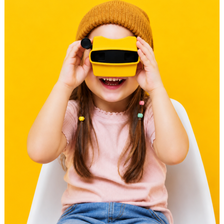 Visor 3D Retro Lalarma Amarillo