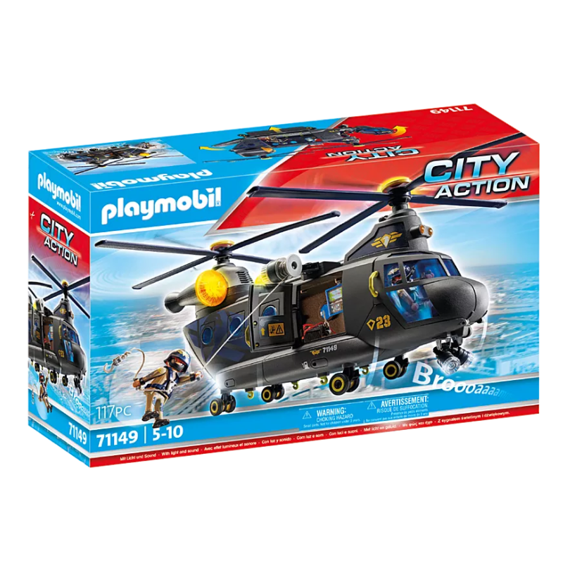Playmobil Fuerzas Especiales Helicóptero Banana 71149