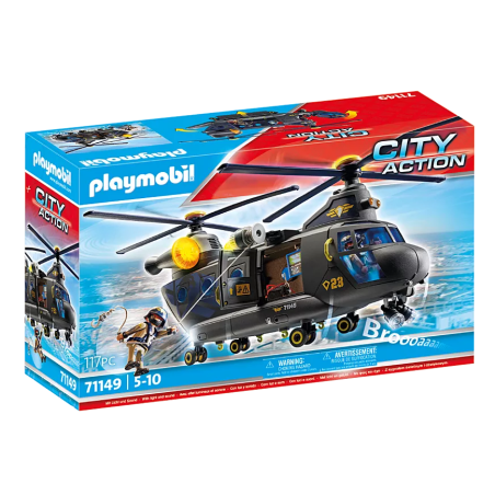 Playmobil Fuerzas Especiales Helicóptero Banana 71149