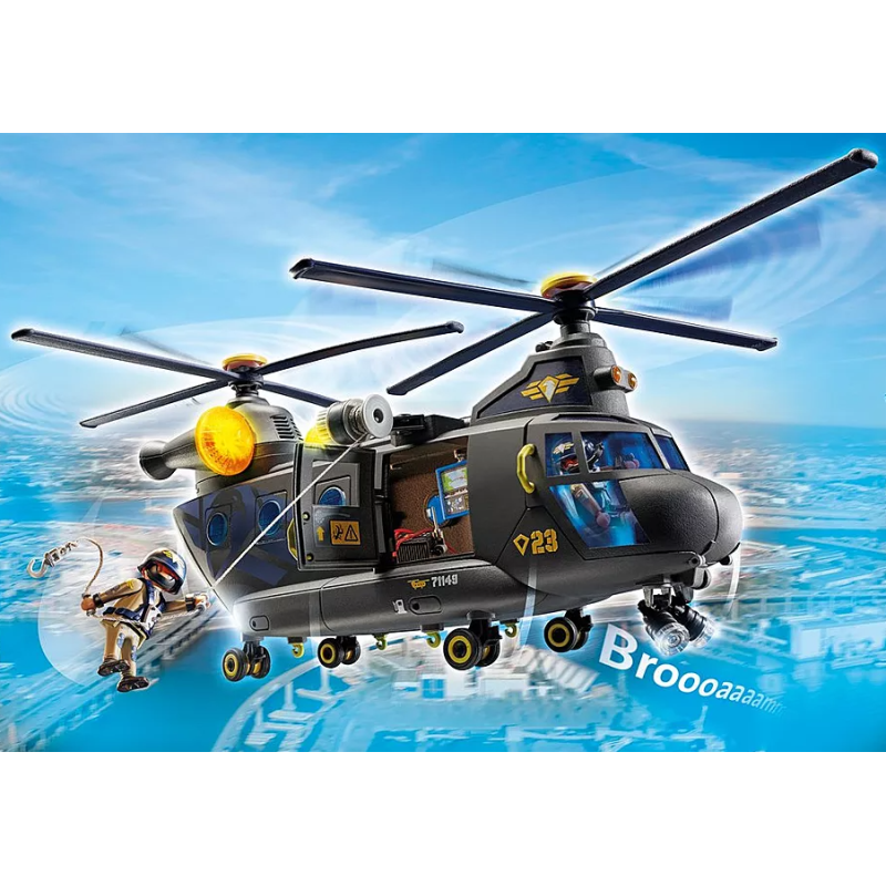 Playmobil Fuerzas Especiales Helicóptero Banana...