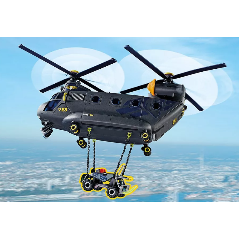 Playmobil Fuerzas Especiales Helicóptero Banana...