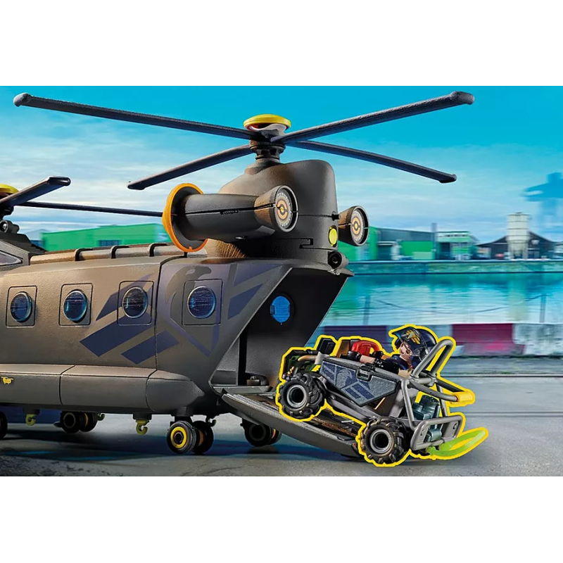 Playmobil Fuerzas Especiales Helicóptero Banana...