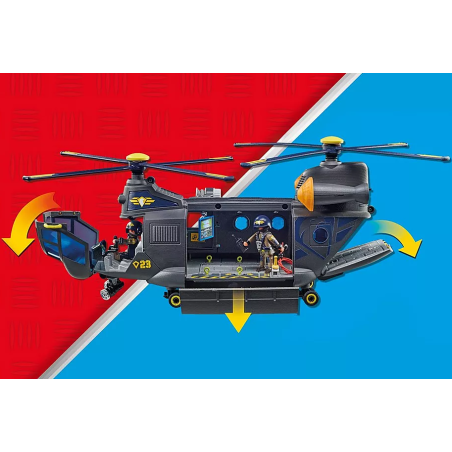 Playmobil Fuerzas Especiales Helicóptero Banana 71149