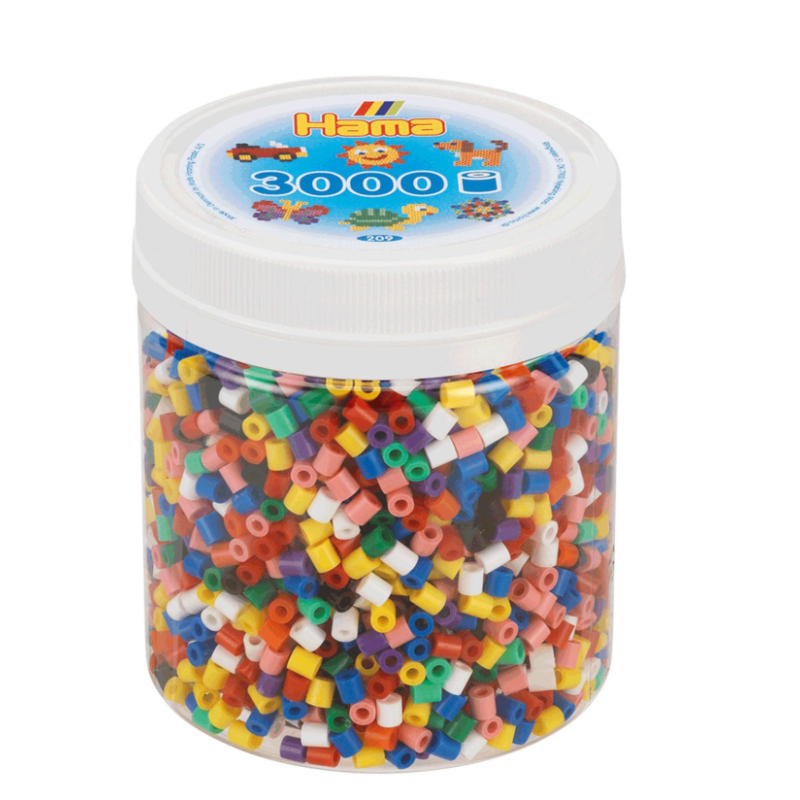 Hama Beads Mix 10 Colores 3000 Piezas