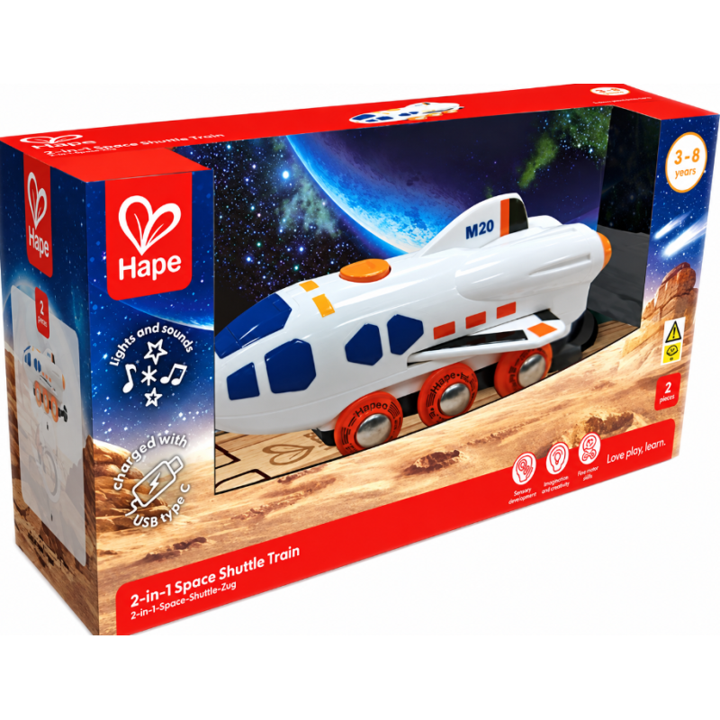 Hape Transbordador Espacial de Doble Modo con Luces y Sonidos