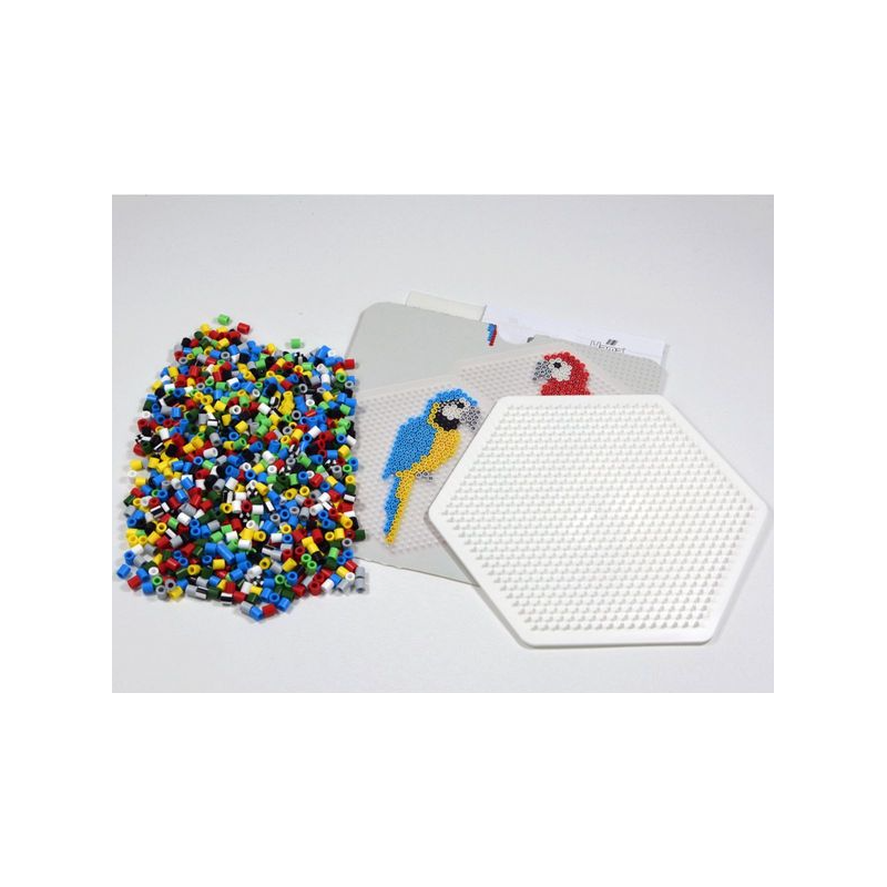 Hama Beads Midi 1100 Piezas + Placa + Papel