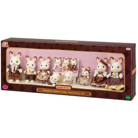Sylvanian Aniversario Familia Conejo Chocolate