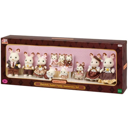 Sylvanian Aniversario Familia Conejo Chocolate