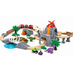 Hape Conjunto de Aventura Ferroviaria Dino - 61 Piezas 2