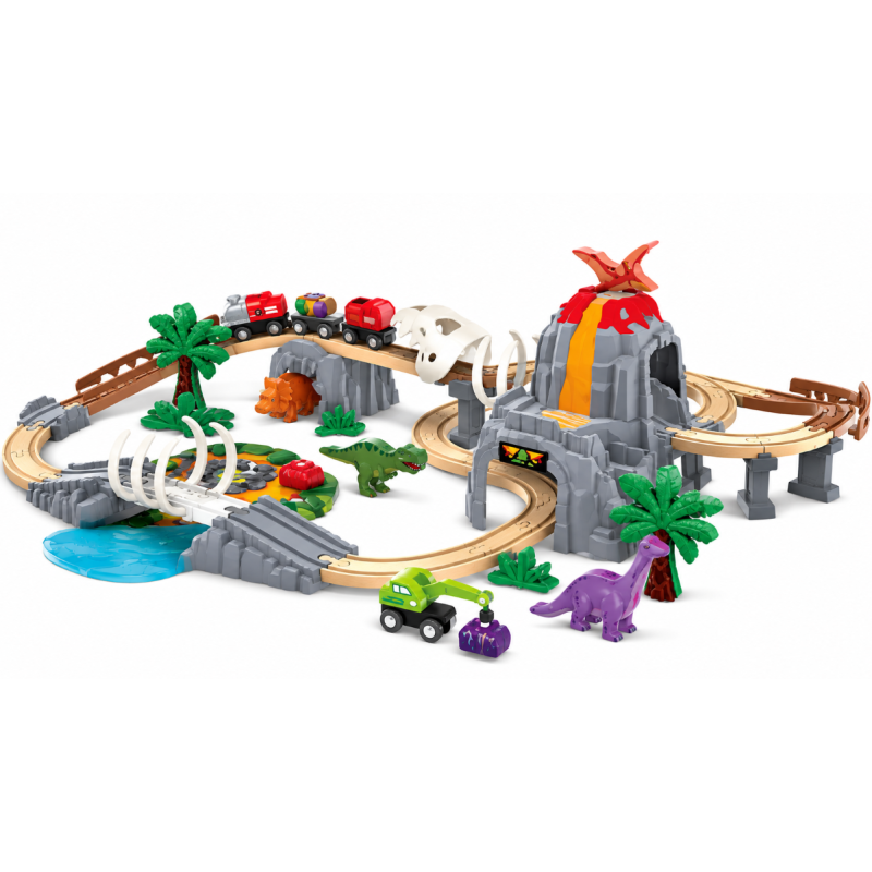 Hape Conjunto de Aventura Ferroviaria Dino