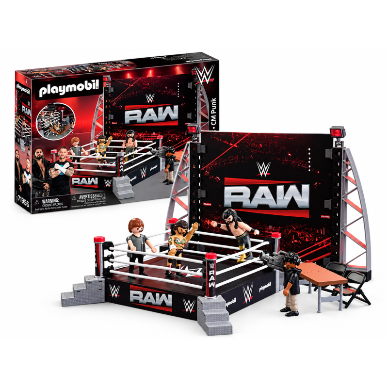 Playmobil WWE Set De Coleccionista Ring RAW 71956 De Playmobil