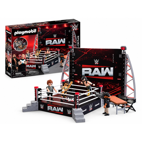 Playmobil WWE Set De Coleccionista Ring RAW 71956 De Playmobil