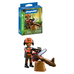 Playmobil Special Plus Trabajador Forestal Con Motosierra 72150