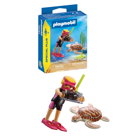 Playmobil Special Plus Buceadora Con Tortuga 72151 De Playmobil