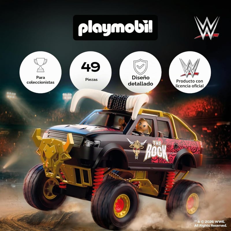Playmobil WWE The Rock Monster Truck 71955