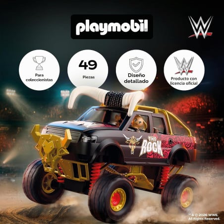 Playmobil WWE The Rock Monster Truck 71955