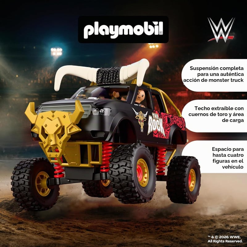Playmobil WWE The Rock Monster Truck 71955