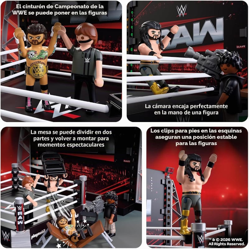 Playmobil WWE Set De Coleccionista Ring RAW 71956