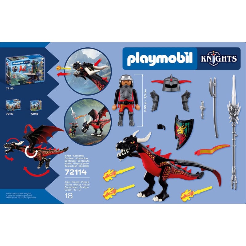 Playmobil Knights Dragón Negro 72114