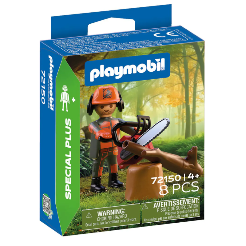 Playmobil Special Plus Trabajador Forestal Con Motosierra 72150