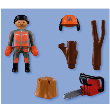 Playmobil Special Plus Trabajador Forestal Con Motosierra 72150