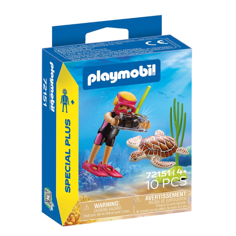 Playmobil Special Plus Buceadora Con Tortuga 72151