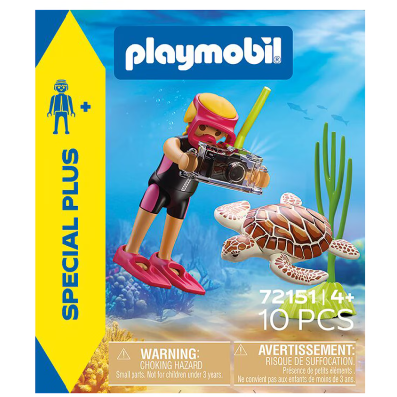 Playmobil Special Plus Buceadora Con Tortuga 72151