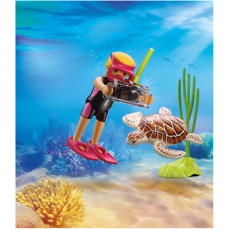 Playmobil Special Plus Buceadora Con Tortuga 72151