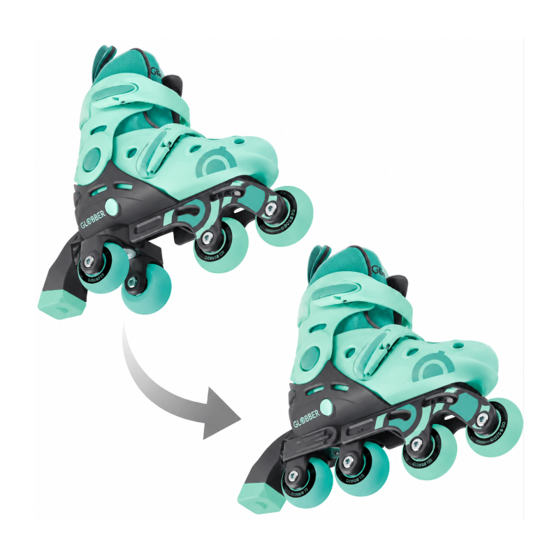 Globber Patines en Línea Evolutivos 2 en 1 Talla 30-34 Menta