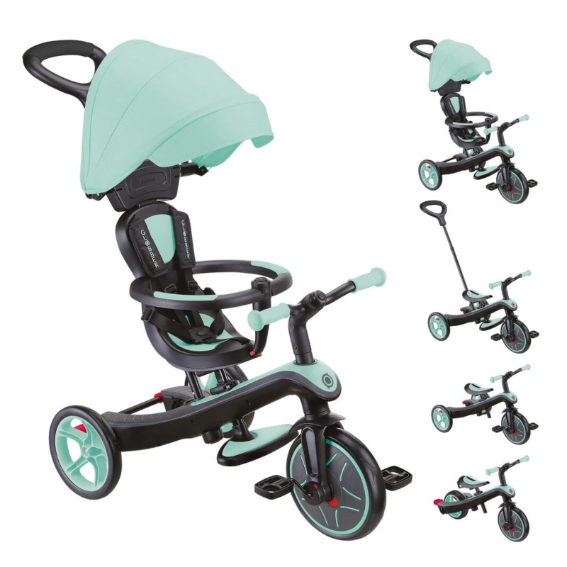 Globber Explorer Trike 4 en 1 Menta - Triciclo Evolutivo