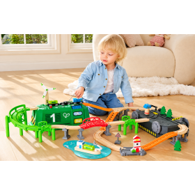 Hape Circuito de Tren Energy Eco con Energías Renovables 2
