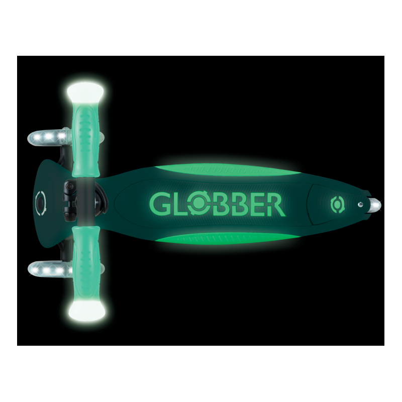 Globber Patinete Elite Glow con Luces Menta