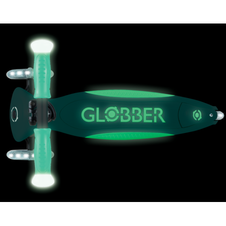 Globber Patinete Elite Glow con Luces Menta