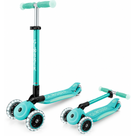 Globber Patinete Elite Glow con Luces Menta