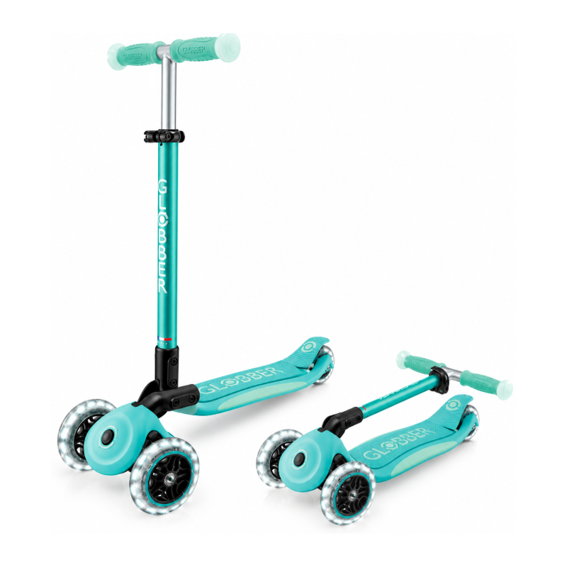 Globber Patinete Elite Glow con Luces Menta