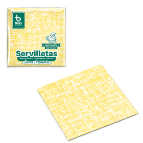 Servilletas Amarillas 12,5x12,5 cm 50 Uds
