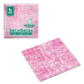 Servilletas Rosa 12,5x12,5 cm 50 Uds