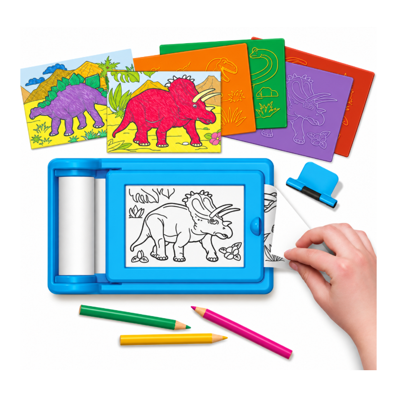 4M KidzMaker Arte de Dinosaurios con Técnica de Frotado