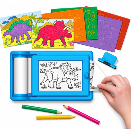 4M KidzMaker Arte de Dinosaurios con Técnica de Frotado