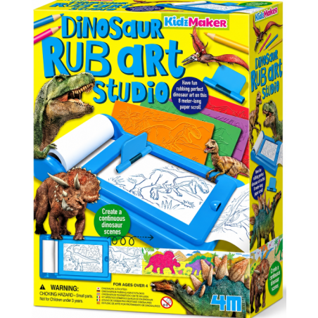 4M KidzMaker Arte de Dinosaurios con Técnica de Frotado