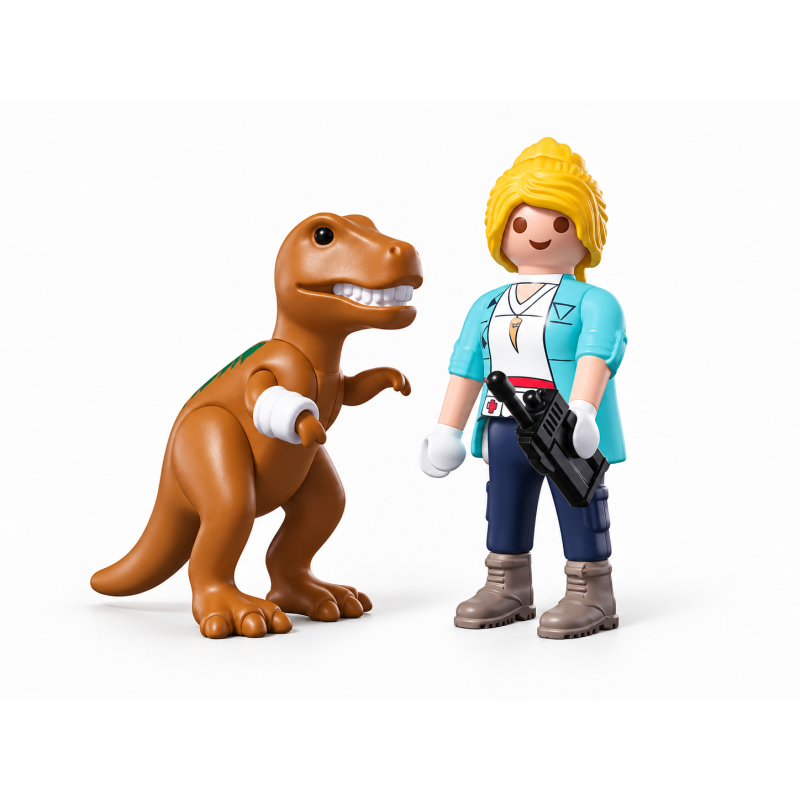 Playmobil Duo Pack T-Rex Con Investigadora 72172