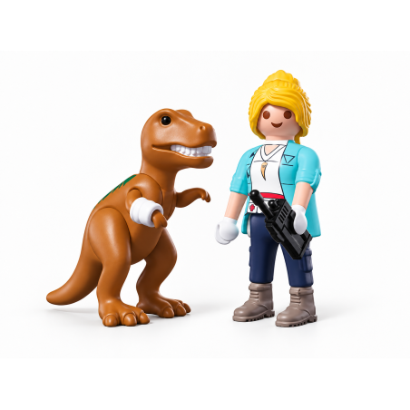 Playmobil Duo Pack T-Rex Con Investigadora 72172