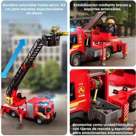 Playmobil City Action Camión De Bomberos Con Escalera 72192