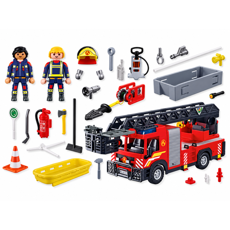 Playmobil City Action Camión De Bomberos Con Escalera 72192