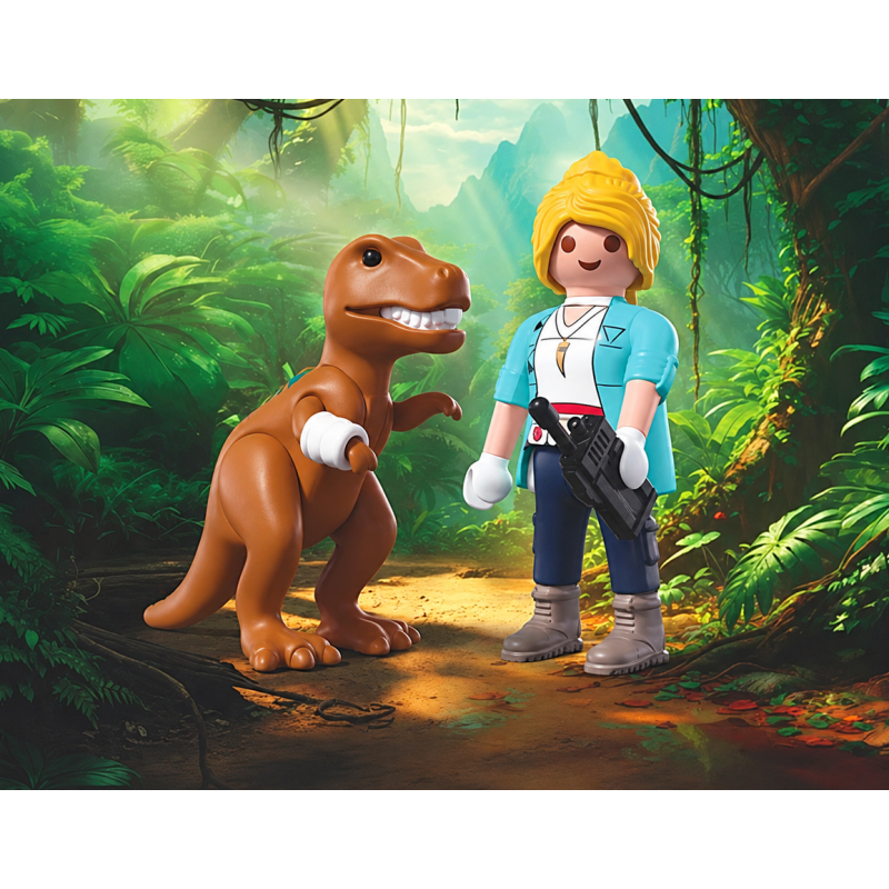 Playmobil Duo Pack T-Rex Con Investigadora 72172
