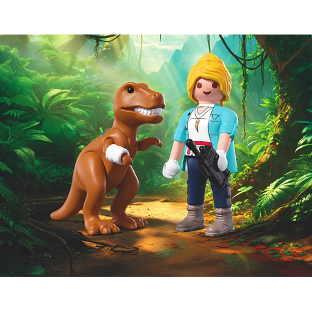 Playmobil Duo Pack T-Rex Con Investigadora 72172