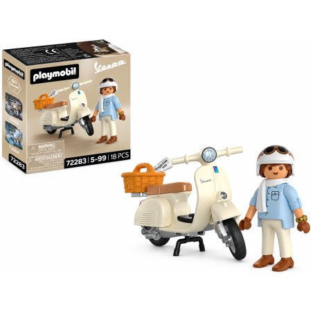 Playmobil Vespa 80º Aniversario Estilo Clásico 72283 De Playmobil