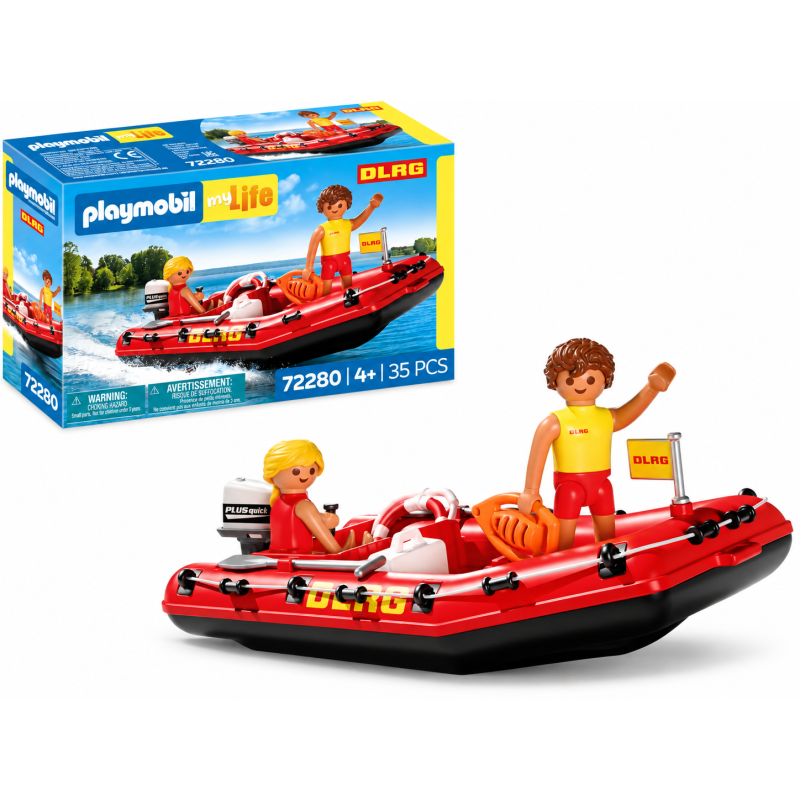 Playmobil My Life Lancha Neumática Salvavidas 72280 De Playmobil