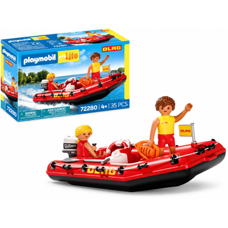 Playmobil My Life Lancha Neumática Salvavidas 72280 De Playmobil